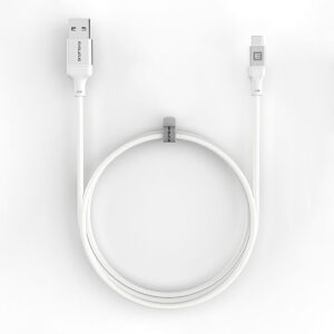 Cable Evelatus  Cable USB A to C, 1.2M Aluminum housing braiding White