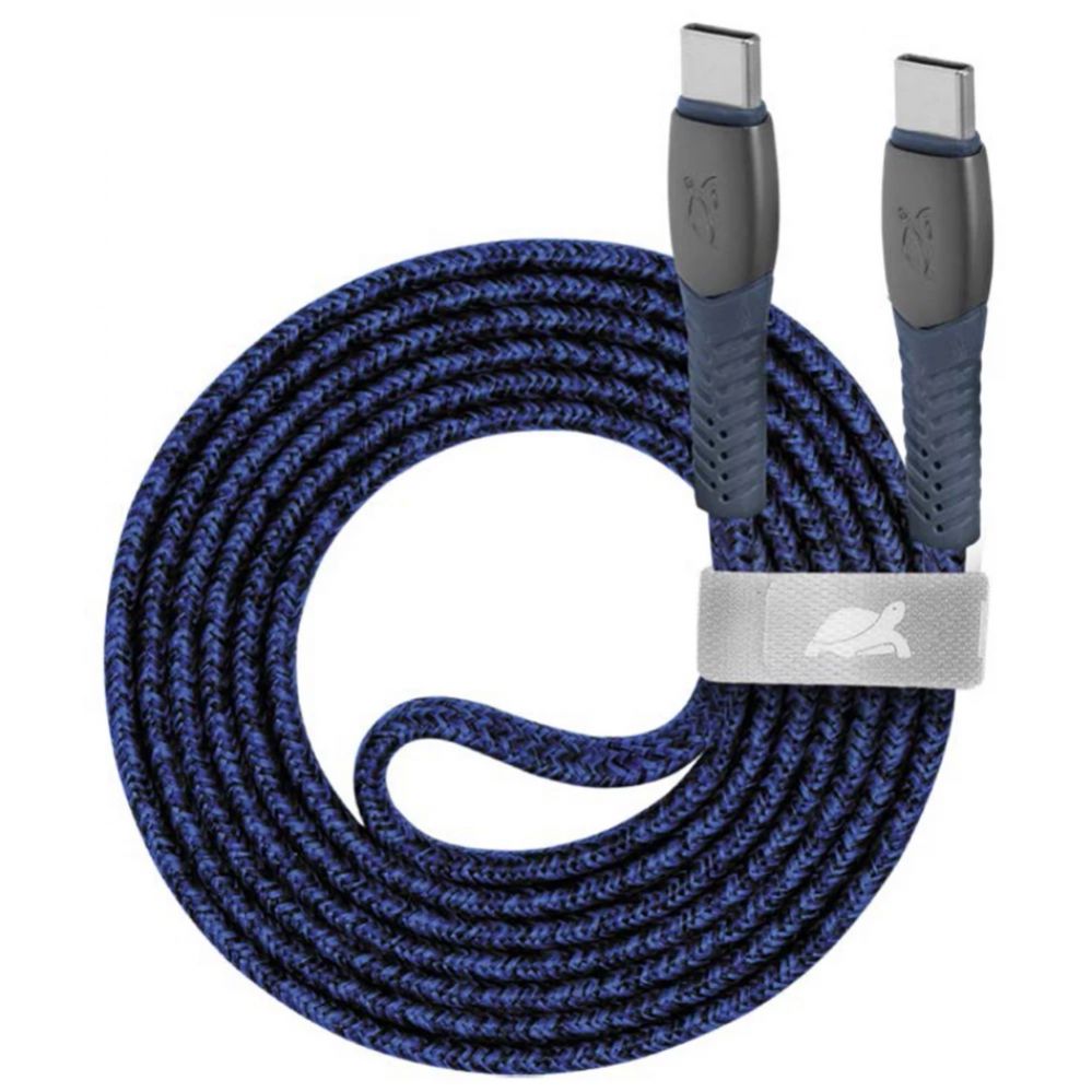 Kaabel RIVACASE CABLE USB-C TO USB-C 1.2M/BLUE PS6105 BL12