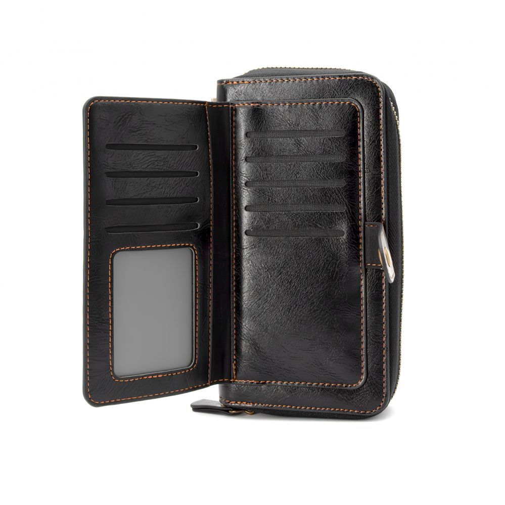 Case universal pocket Evelatus Universal Multifunctional Wallet Wristband Leather Black