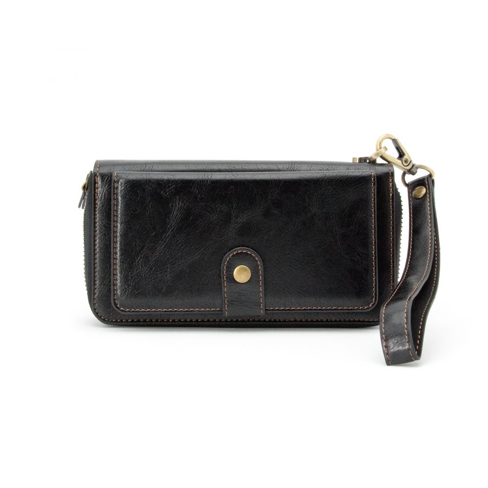 Case universal pocket Evelatus Universal Multifunctional Wallet Wristband Leather Black