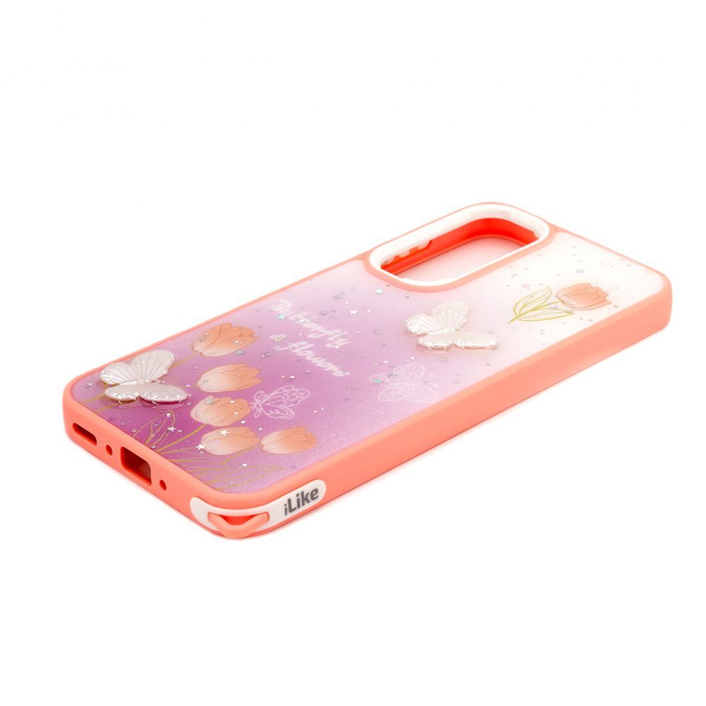 Tagakaaned iLike Samsung Galaxy A35 EPOXY CARTOON COVER Light Pink