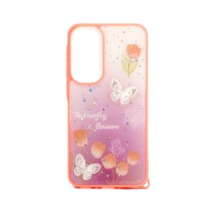Back panel cover iLike Samsung Galaxy A35 EPOXY CARTOON COVER Light Pink