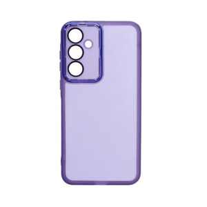Aizmugurējais vāciņš iLike Samsung Galaxy A55 Transparent Case and Camera Protection Purple