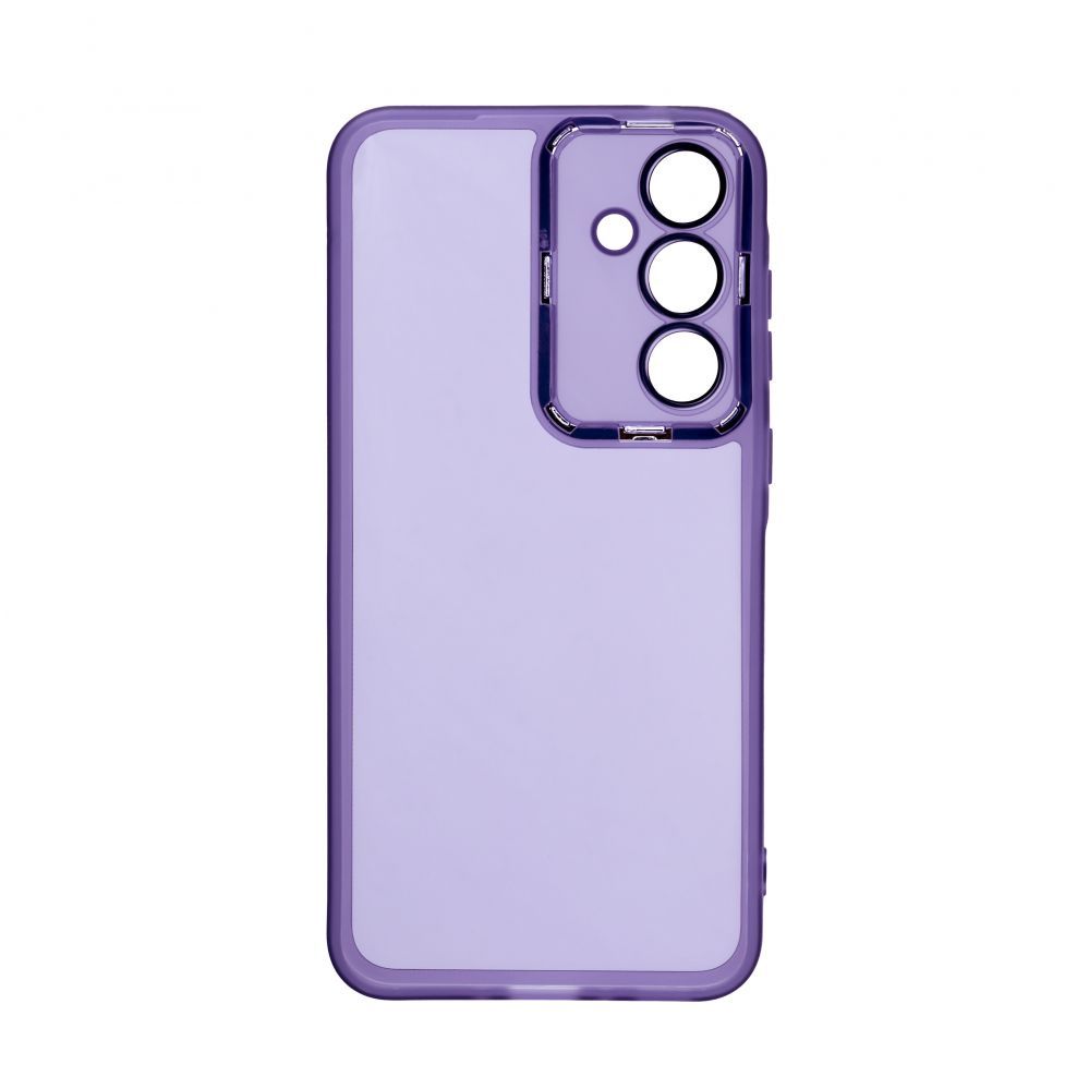 Back panel cover iLike Samsung Galaxy A55 Transparent Case and Camera Protection Purple