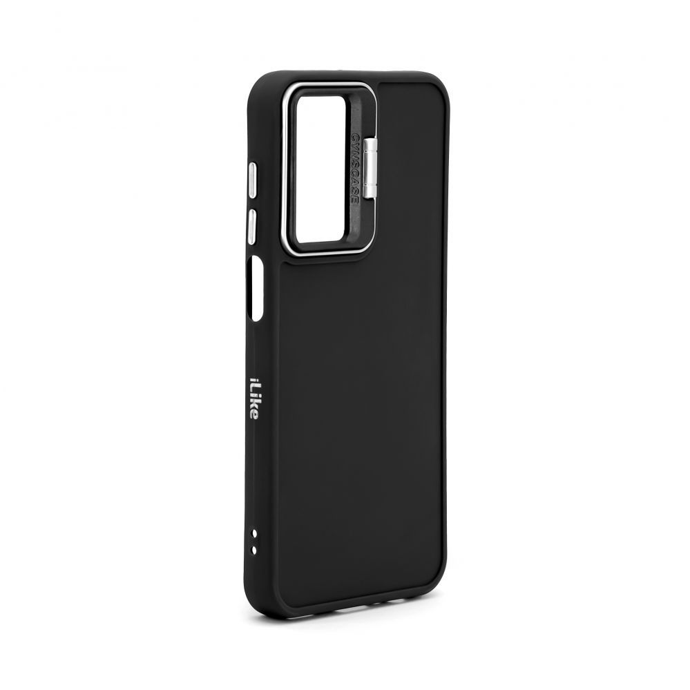 Back panel cover iLike Samsung Galaxy A35 Hybrid case With Camera Stand Black