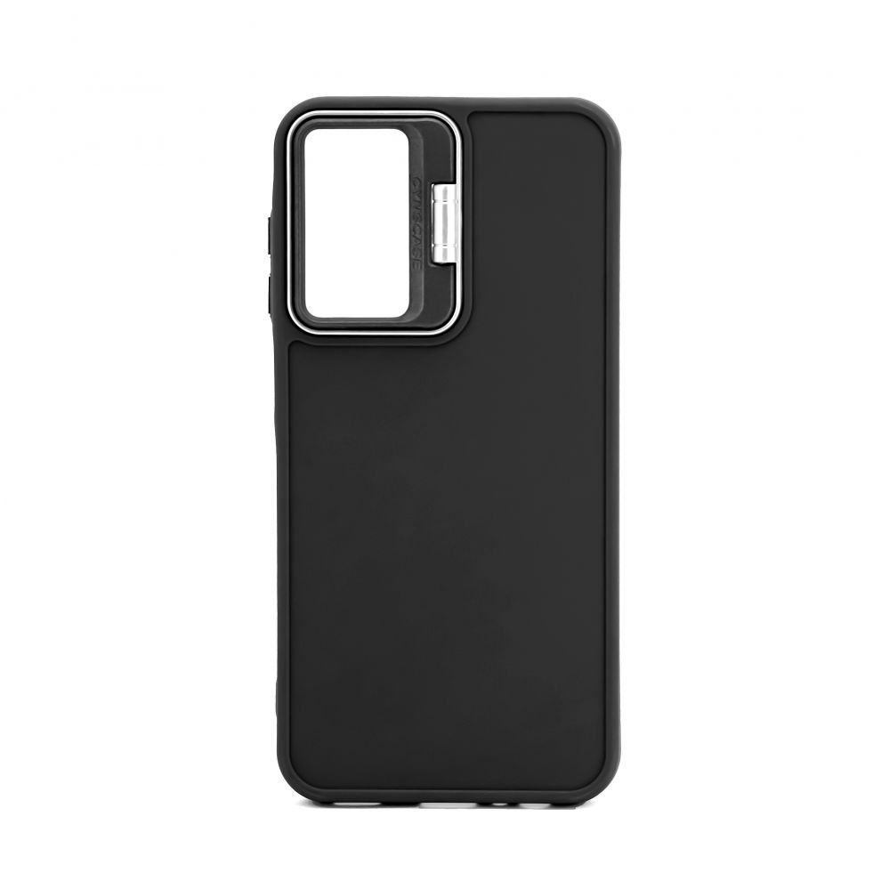 Back panel cover iLike Samsung Galaxy A35 Hybrid case With Camera Stand Black