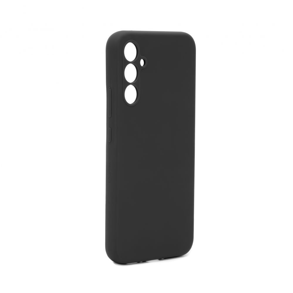 Back panel cover Evelatus Samsung Galaxy A15 Premium Soft Touch Silicone Case Black
