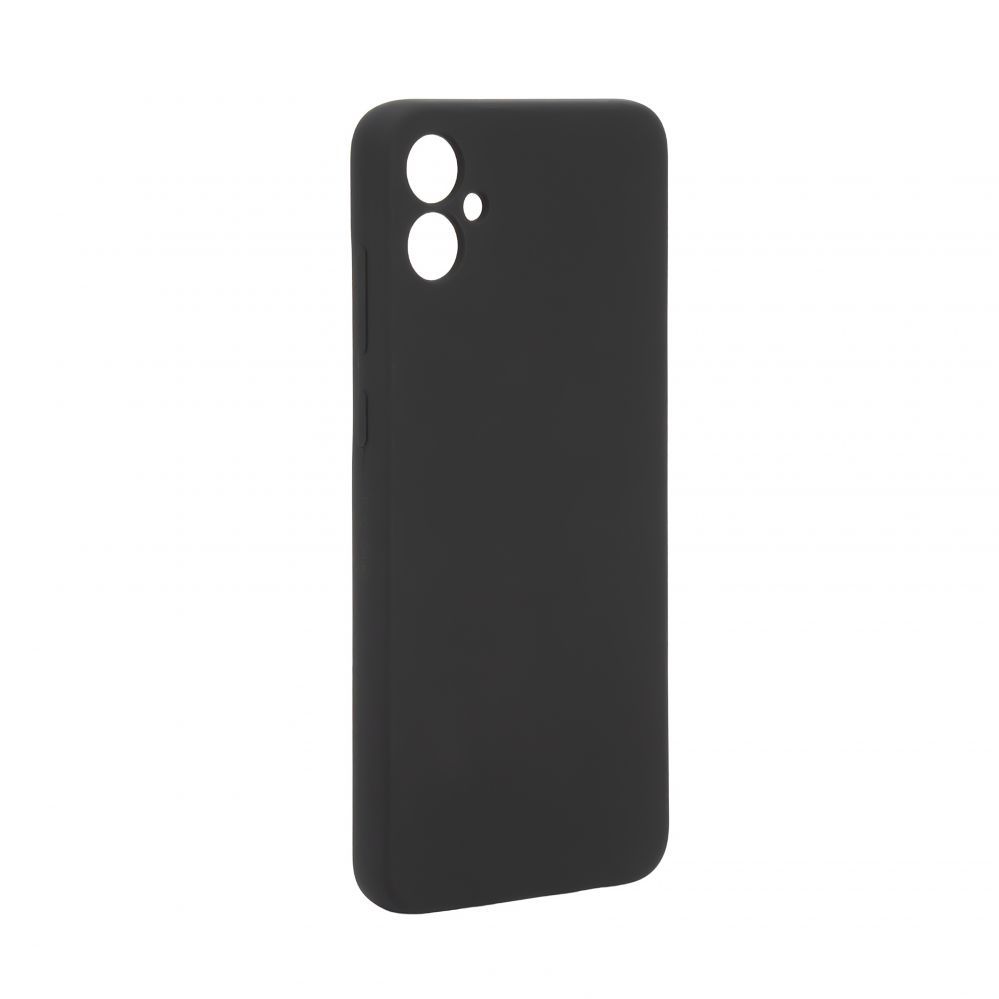 Back panel cover Evelatus Samsung Galaxy A05 Premium Soft Touch Silicone Case Black