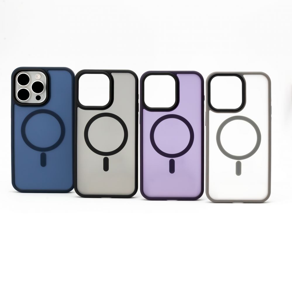 Back panel cover Evelatus Apple iPhone 14 Pro Hybrid Case With MagSafe PC+TPU Blue