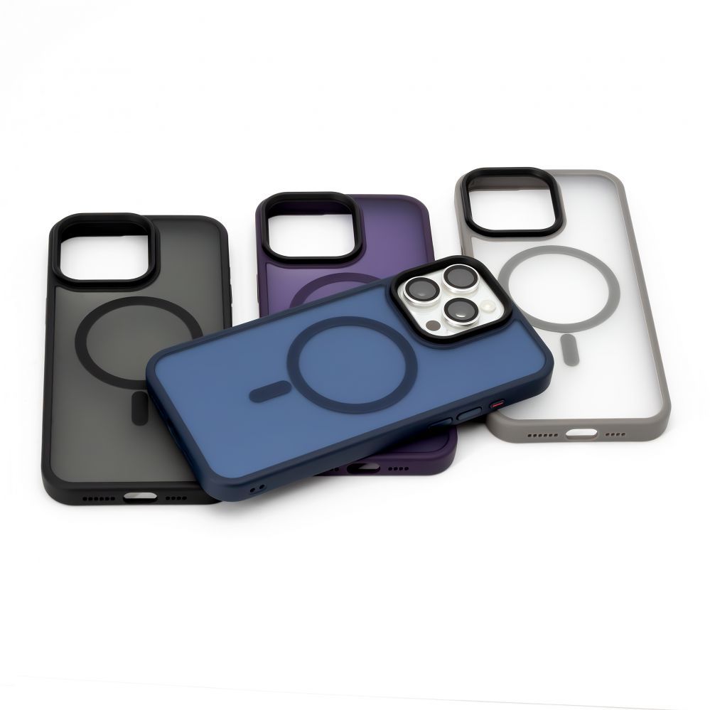 Back panel cover Evelatus Apple iPhone 14 Pro Hybrid Case With MagSafe PC+TPU Blue