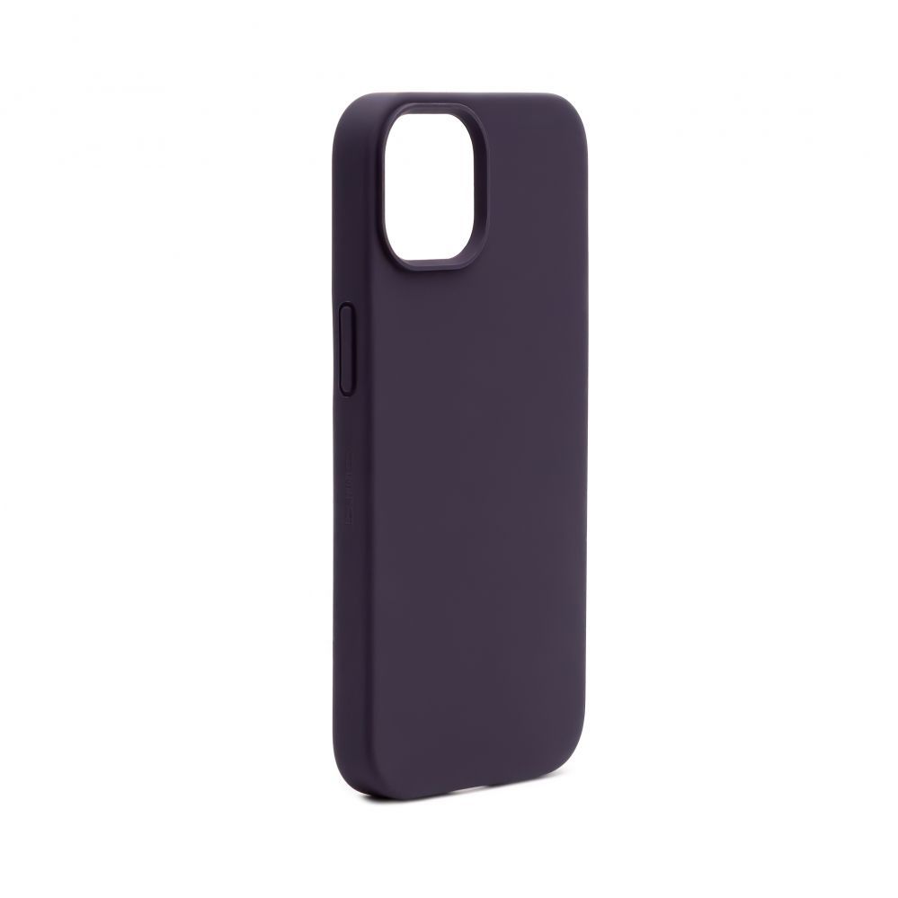 Back panel cover Connect Apple iPhone 14 Premium Magsafe Soft Touch Silicone Case New Function Purple