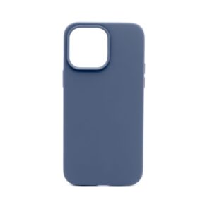 Back panel cover Connect Apple iPhone 14 Pro Premium Magsafe Soft Touch Silicone Case New Function Midnight Blue