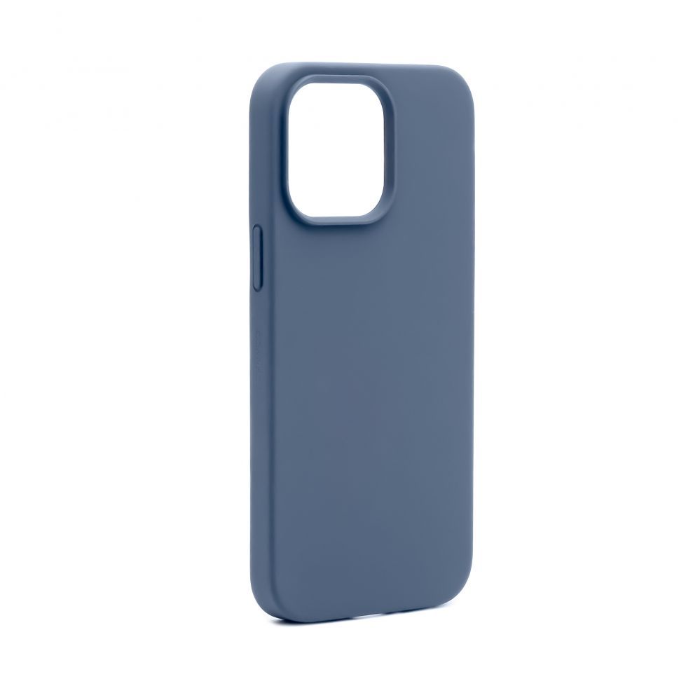 Back panel cover Connect Apple iPhone 14 Pro Premium Magsafe Soft Touch Silicone Case New Function Midnight Blue