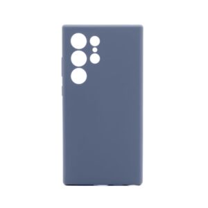 Back panel cover Connect Samsung Galaxy S24 Ultra Premium Quality Magnetic Soft Touch Silicone Case Midnight Blue