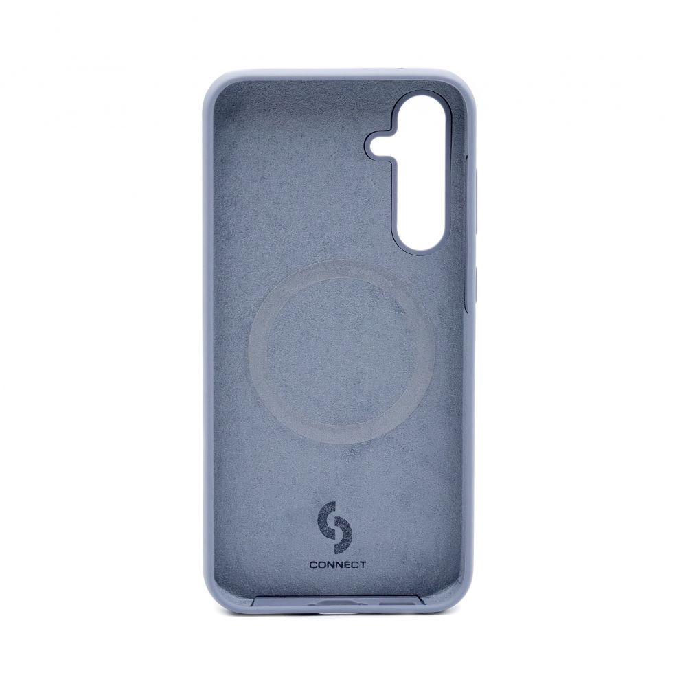 Tagakaaned Connect Samsung Galaxy S23 FE Premium Quality Magnetic Soft Touch Silicone Case Lavender Gray
