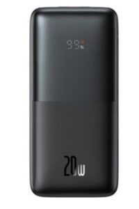 Ārējais akumulators Baseus  Bipow Pro Power Bank 10000mAh 20W black with USB Type A - USB Type C 3A 0.3m cable Black