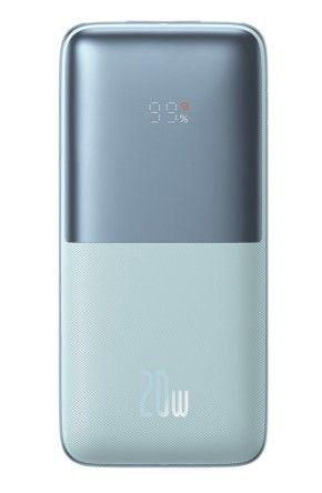 Väline aku Baseus Universal Bipow Pro Power Bank 10000mAh 20W blue with USB Type A - USB Type C 3A 0.3m cable Blue
