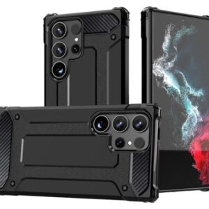 Back panel cover iLike Samsung Galaxy S24 Ultra Hybrid Armor case Black