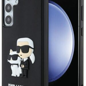 Tagakaaned Karl Lagerfeld Samsung Galaxy S24 Hardcase 3D Rubber Karl&Choupette Black