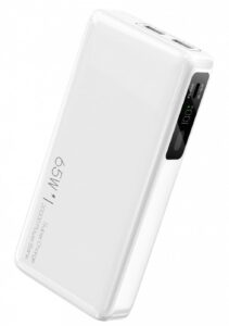Ārējais akumulators Evelatus  Evelatus Power Bank 65W Super Fast Charge Fast 20000 mAh White
