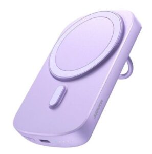 Bezvadu lādētājs Joyroom Universal powerbank 6000mAh Joyroom JR-W030 20W MagSafe with ring and stand Purple