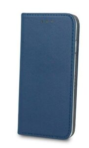 Knygos tipo dėklas dėklai iLike Samsung Galaxy S24 Smart Magnetic case Navy Blue