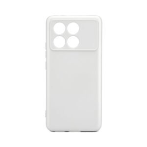 Nugarėlės dėklai iLike Xiaomi Poco X6 Pro Nano silicone case Silver