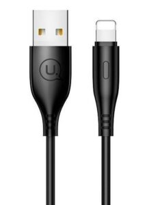 Cable USAMS Apple Lightning 2A Charge 1m Cable Black