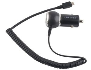 Autolaadijad Forever  1A Compact Design Car Charger Micro USB (Universal) 1,2m Cable Euro CE (EU Blister) Black