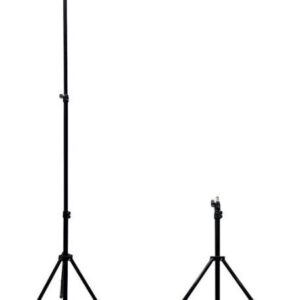 Selfie pulk iLike  21M Premium Stable Metal Tripod Stand 2.1m max 1/4 screw Led Ring / Camera fix Black