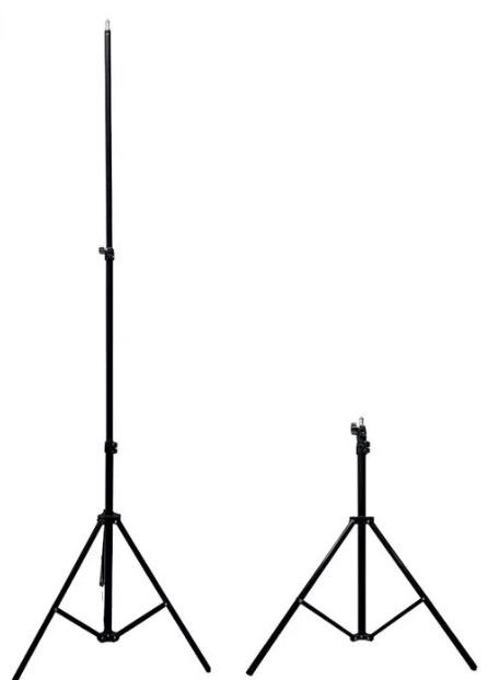 Selfie pulk iLike 21M Premium Stable Metal Tripod Stand 2.1m max 1/4 screw Led Ring / Camera fix Black