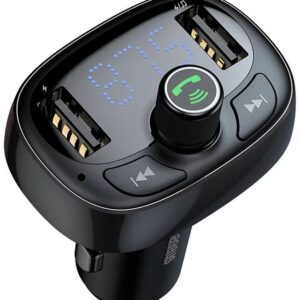 FM modulaator Baseus  S09 Bluetooth FM / MP3 Transmitter Car Charger 2x USB 3.4A + Micro SD Black