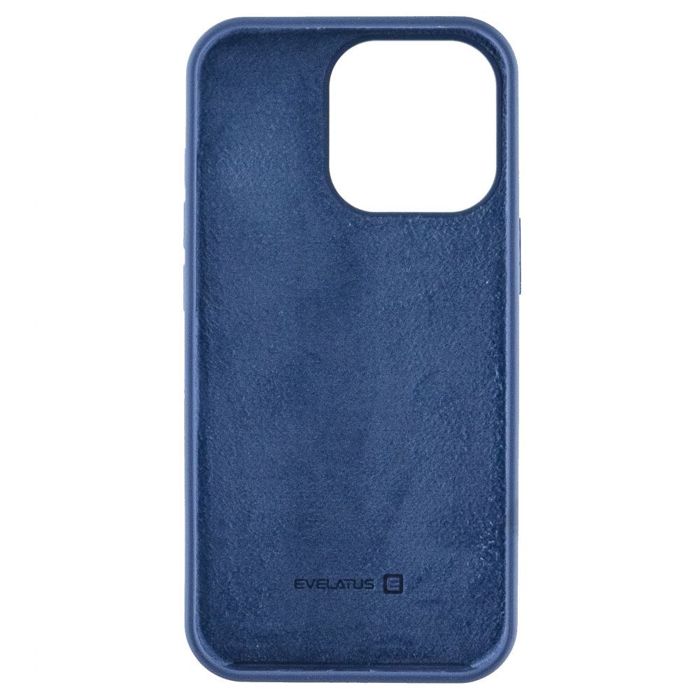 Back panel cover Evelatus Apple iPhone 13 Pro Premium Soft Touch Silicone Case Cobalt Blue