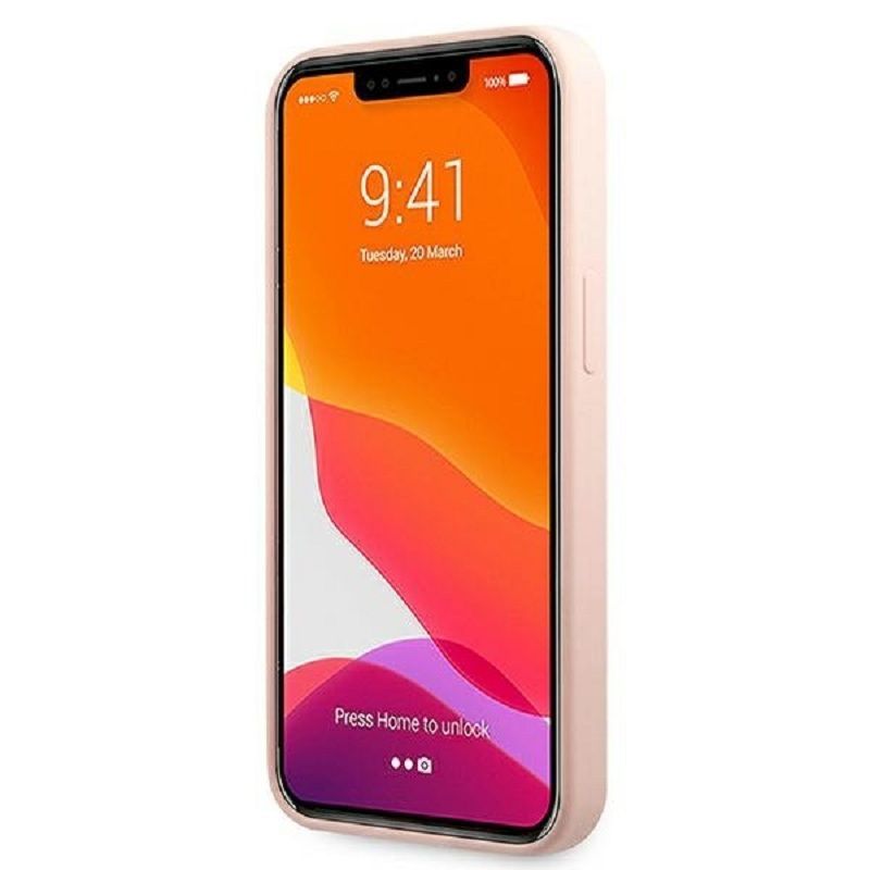 Back panel cover Karl Lagerfeld Apple iPhone 13 Pro Liquid Silicone Karl Head Case Pink