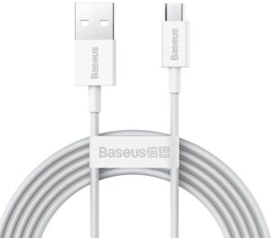 Kabelis Baseus - Superior Fast Charging Data Cable MicroUSB 1m White