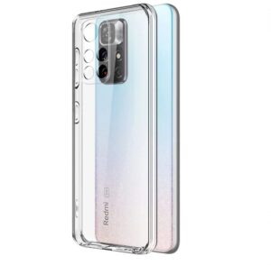 Nugarėlės dėklai Evelatus Xiaomi Redmi 10 Military Shockproof Silicone Case TPU Transparent