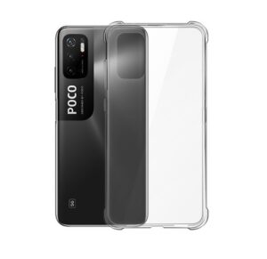Nugarėlės dėklai Evelatus Xiaomi Poco M3 Pro/M3 Pro 5G Military Shockproof Silicone Case TPU Transparent
