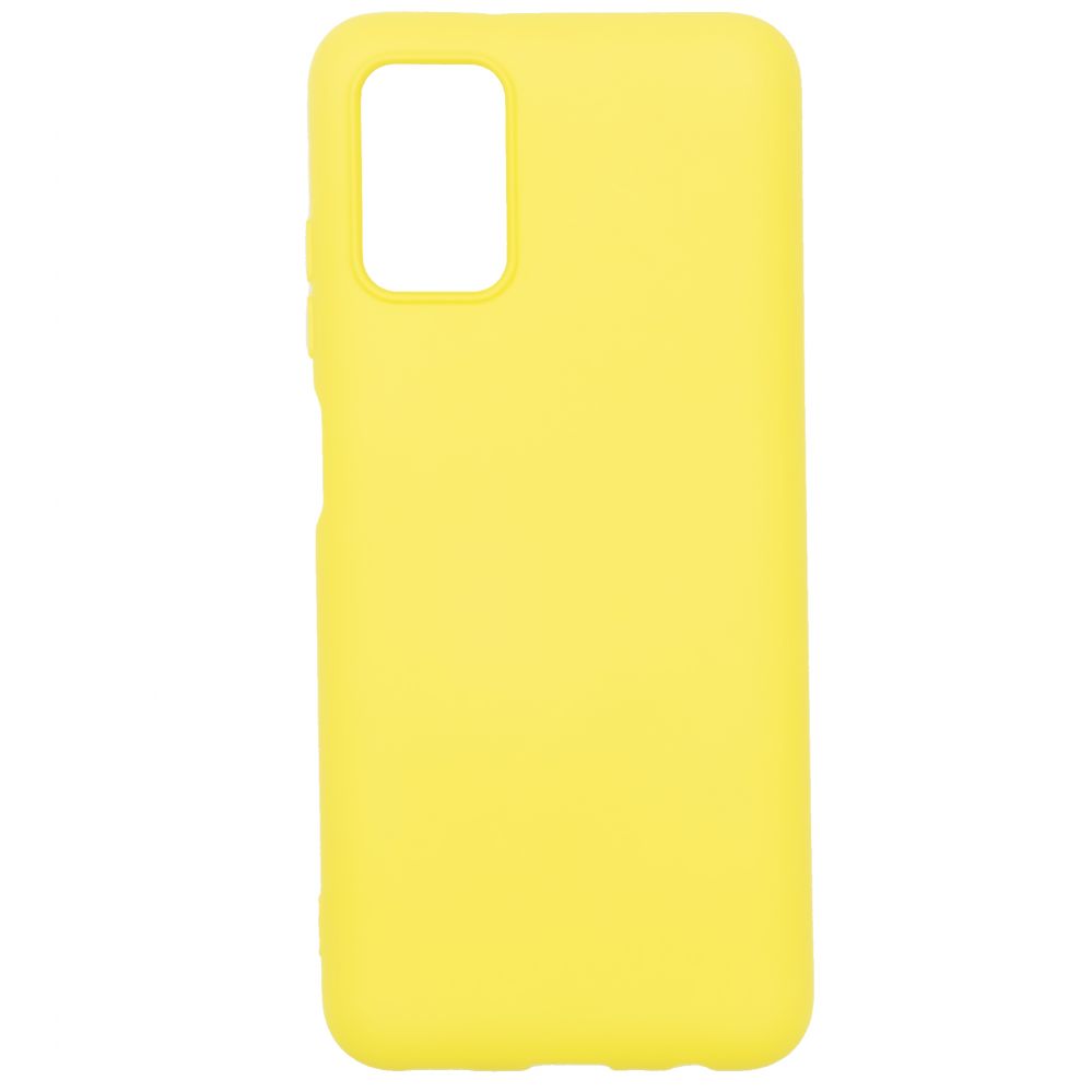 Back panel cover Evelatus Samsung Galaxy A03s Soft Touch Silicone Case Yellow