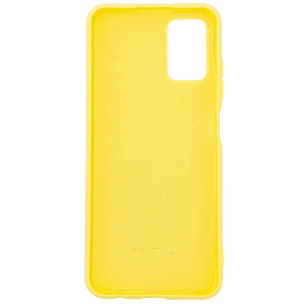 Back panel cover Evelatus Samsung Galaxy A03s Soft Touch Silicone Case Yellow