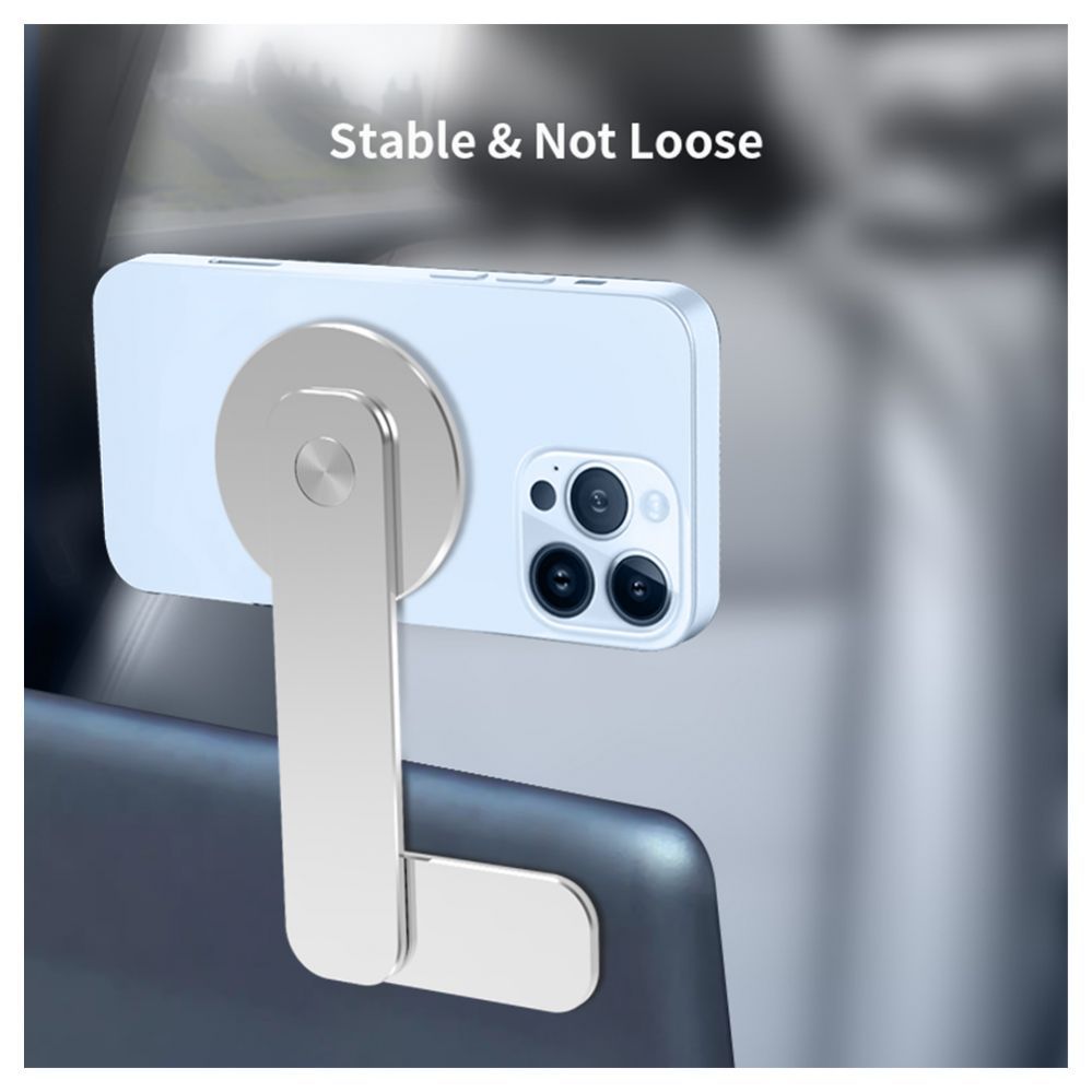 Universal holder (Popsocket) iLike Universal P65 Aluminum Monitor Side Fix magnetic holder for Smartphone Silver