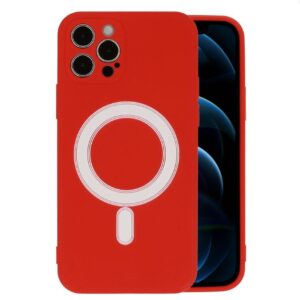 Back panel cover iLike Apple iPhone 12 Pro silicone case magcase Red