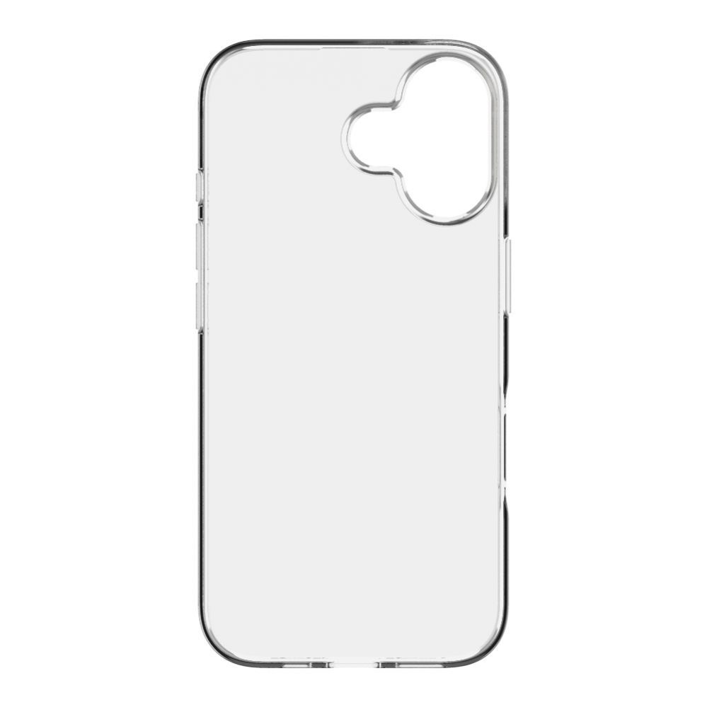 Back panel cover Evelatus Apple iPhone 16 Clear Silicone Case 1.5mm TPU Transparent