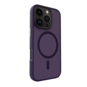 Back panel cover Evelatus Apple iPhone 16 Pro Hybird Case With Magsafe PC+TPU Purple