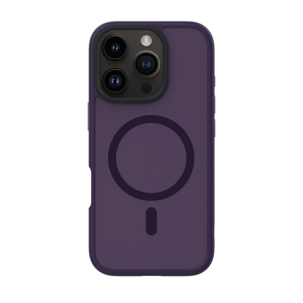 Back panel cover Evelatus Apple iPhone 16 Pro Max Hybird Case With Magsafe PC+TPU Purple