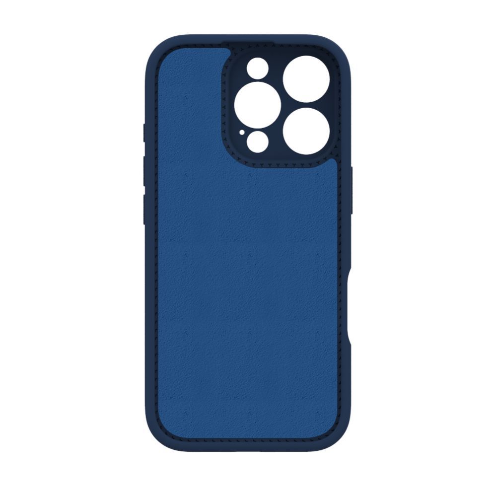 Back panel cover Evelatus Apple iPhone 16 Pro Max Premium Magsafe with Stand Soft Touch Silicone Case Dark Blue