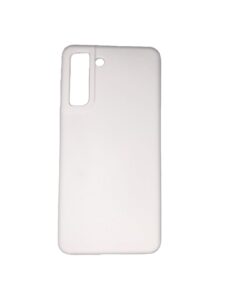 Back panel cover Evelatus Samsung Galaxy S21 FE Premium Soft Touch Silicone Case White