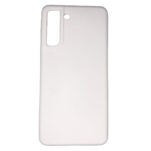 Back panel cover Evelatus Samsung Galaxy S21 FE Premium Soft Touch Silicone Case White
