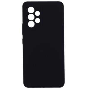 Back panel cover Evelatus Samsung Galaxy A73 5G Premium Soft Touch Silicone Case Black