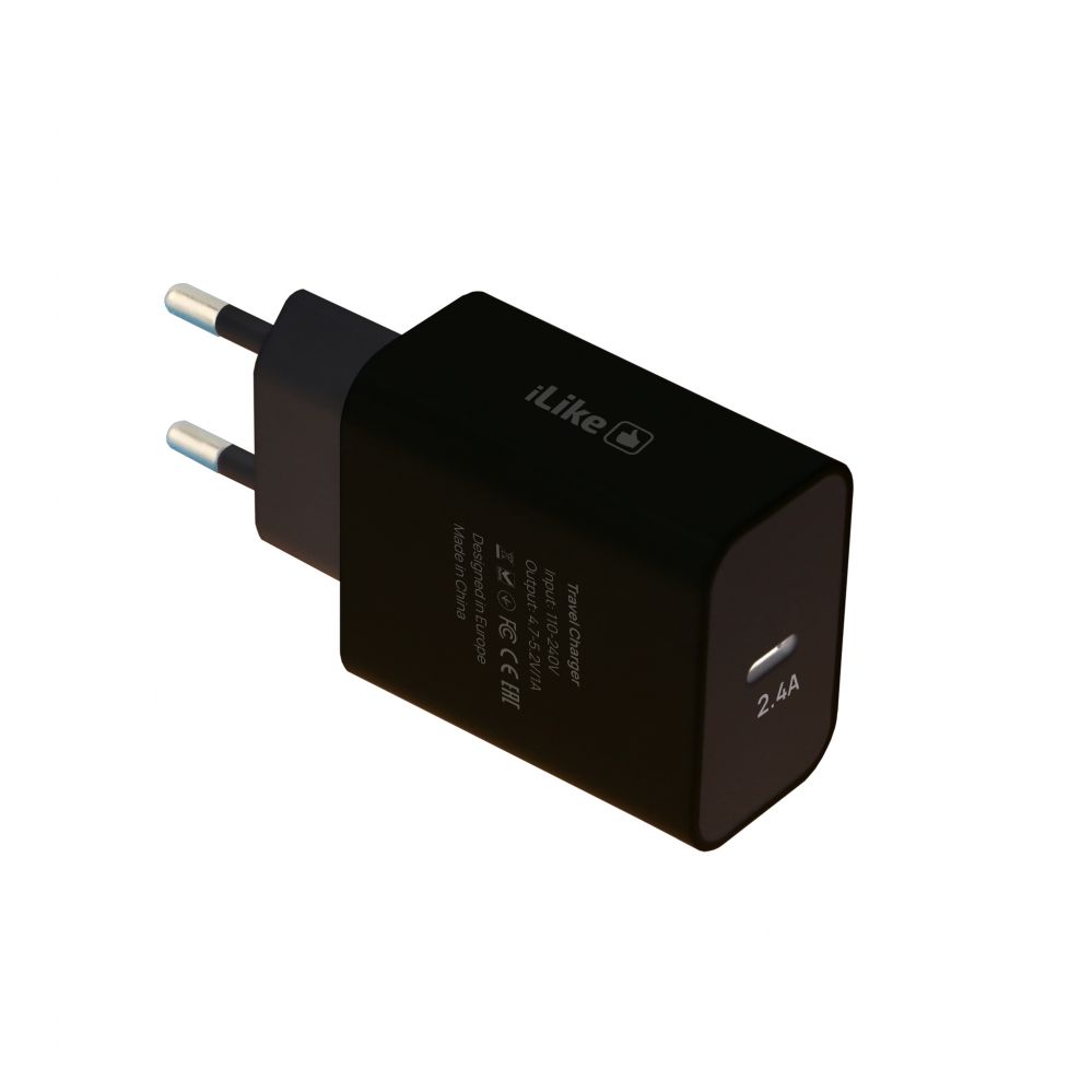 Adaptrid iLike iLike Type-C Travel Charger ITC02 2.4A Black