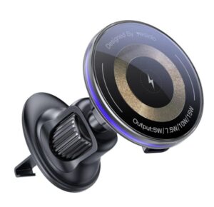 Auto turētājs yesido  15W Air Outlet Car MagSafe Magnetic Wireless Charging Holder Black